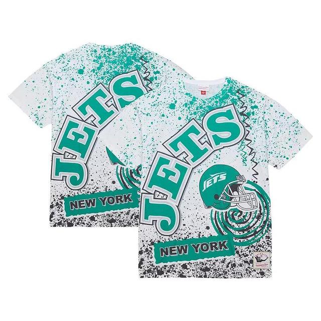 Mens Mitchell & Ness New York Jets Team Burst Sublimated T-Shirt Product Image