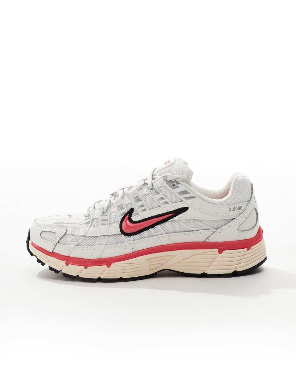 Nike P-6000 sneakers in off white and pink Product Image