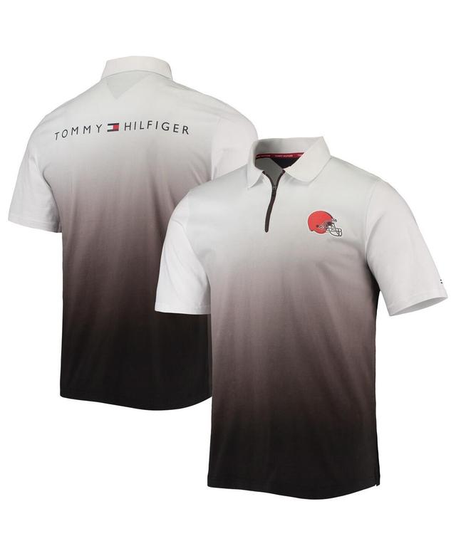 Mens Tommy Hilfiger White Cleveland Browns Rory Quarter-Zip Polo Shirt - White Product Image