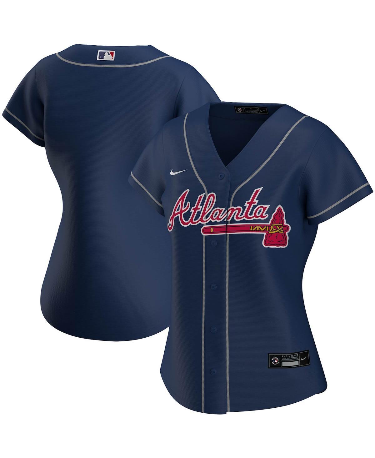 Womens Nike Navy Atlanta Braves Alternate Replica Team Jersey - Navy Product Image