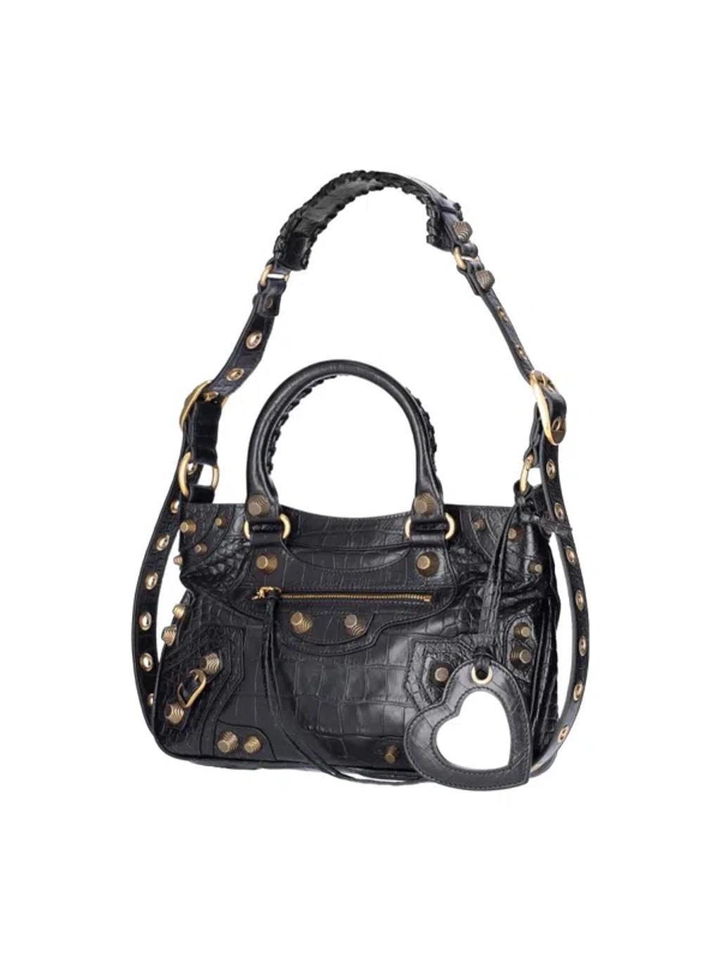 BALENCIAGA "neo Cagole" Shoulder Bag In Black   Product Image