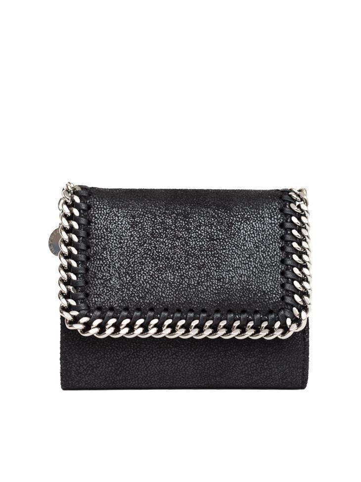 Small Falabella Flap Wallet In Black Product Image