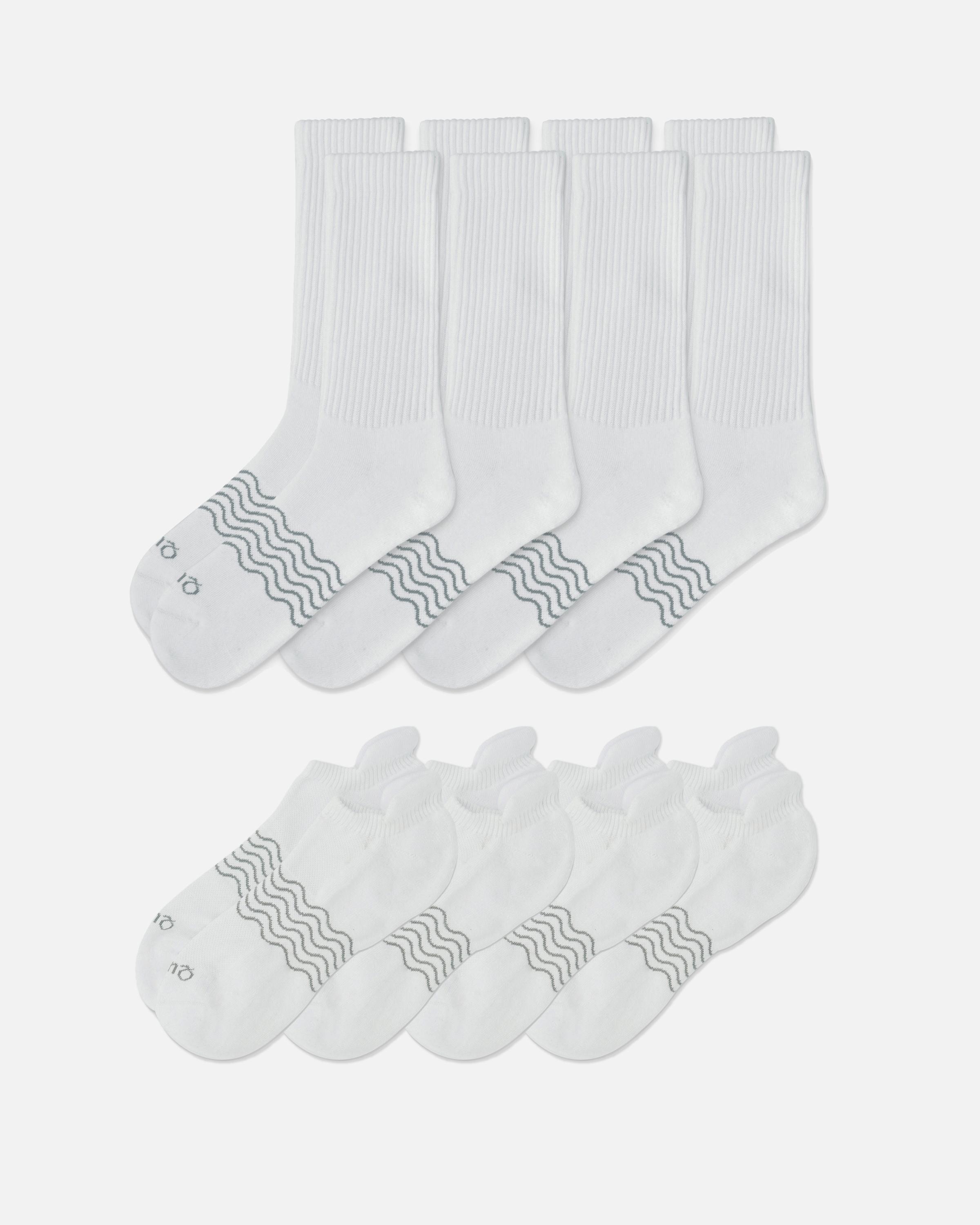 Everyday Cotton Solid Ankle & Crew Socks (8-Pack) product image