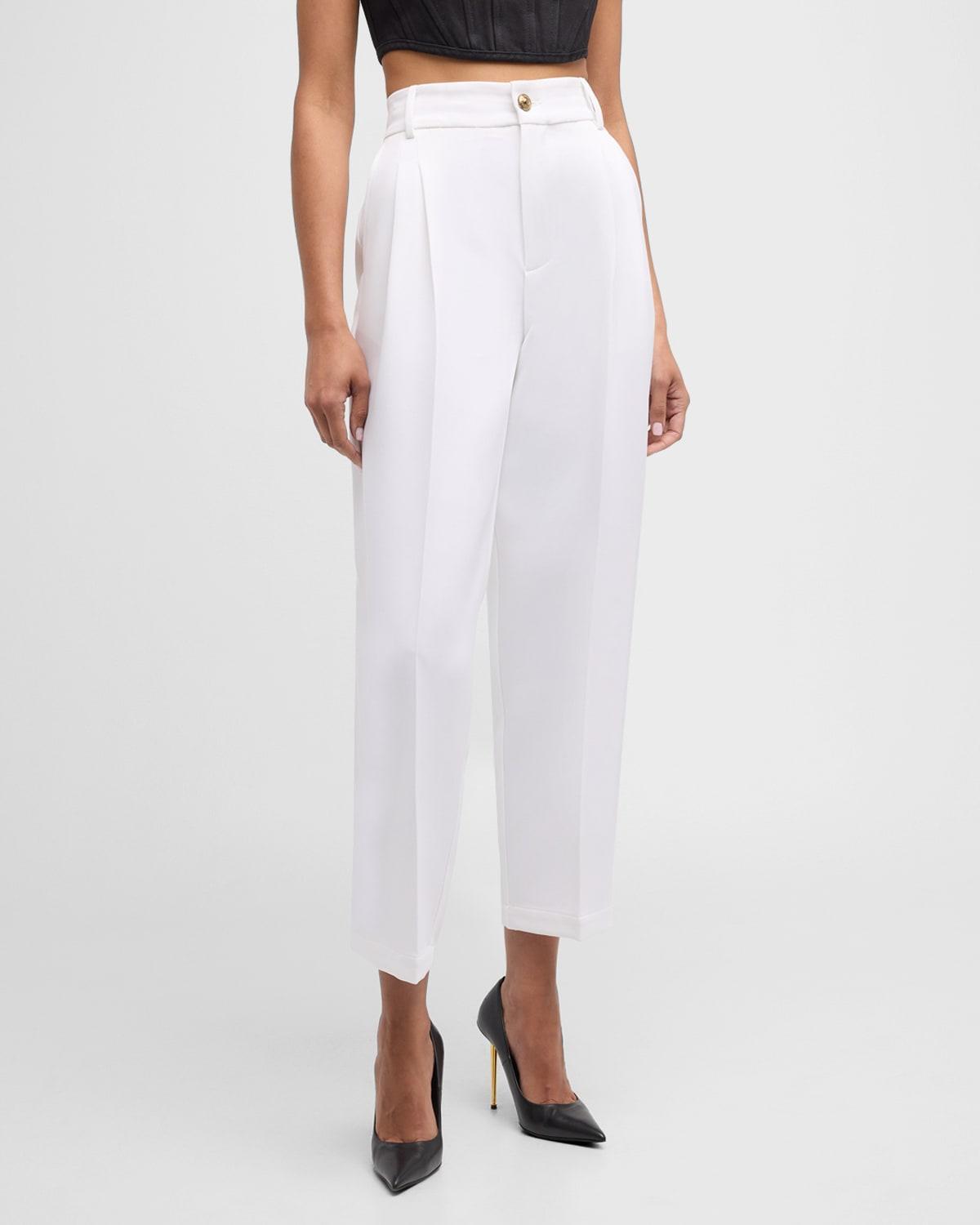 Cropped Straight-Leg Pants Product Image