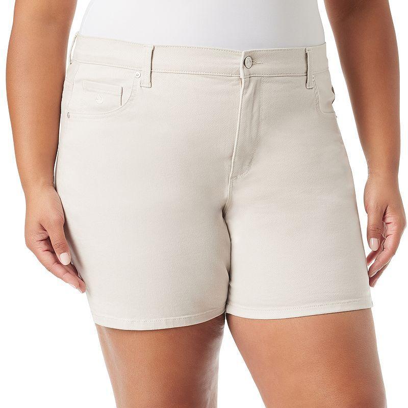 Plus Size Gloria Vanderbilt Amanda Shorts, Womens Product Image