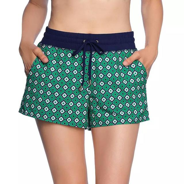 Womens LOFT Woven Board Short with Drawstring Product Image