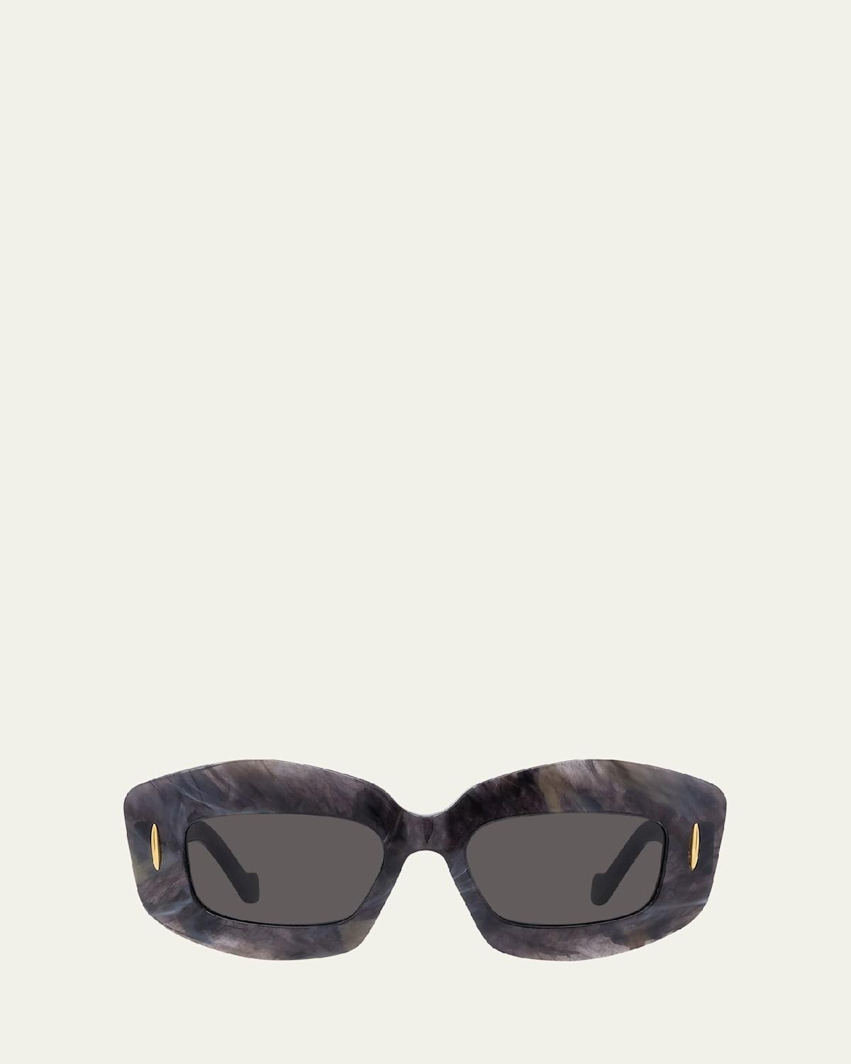 Loewe Silver Screen 49mm Rectangular Sunglasses Product Image