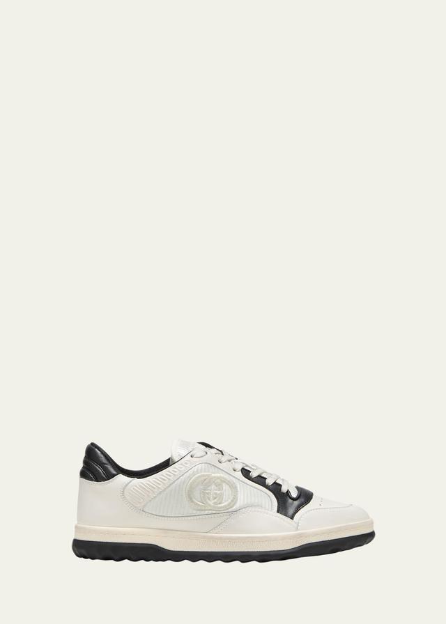 Bicolor Leather Low-Top Sneakers Product Image