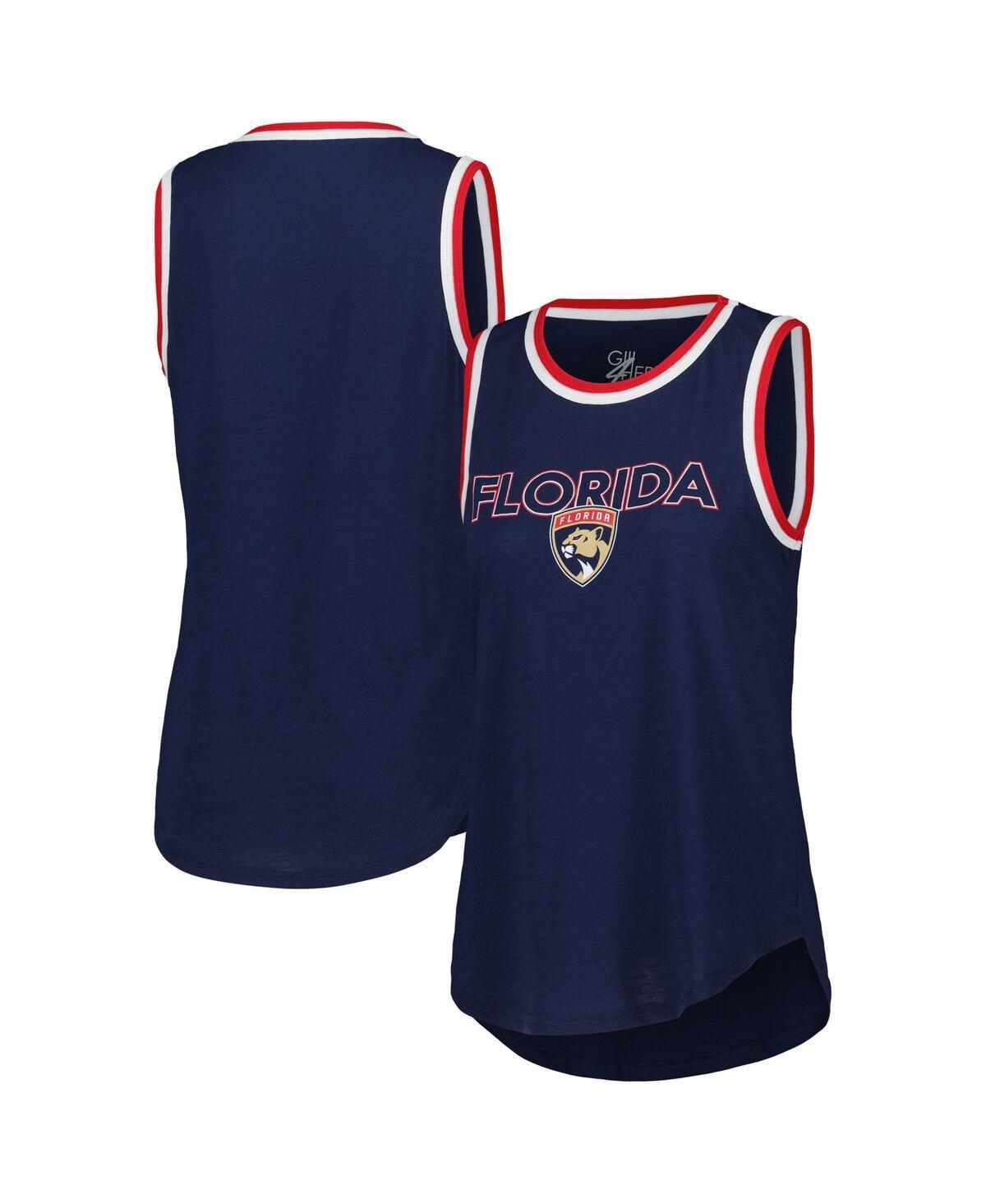 Womens G-iii 4Her by Carl Banks Navy Florida Panthers Strategy Tank Top Product Image