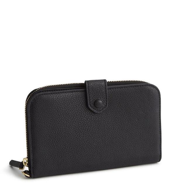 Vera Bradley Large Tab Wallet Women in Black Product Image