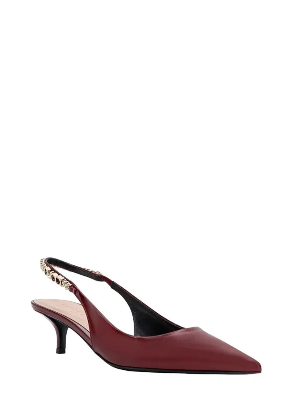 Patent Leather Slingback In Red Product Image