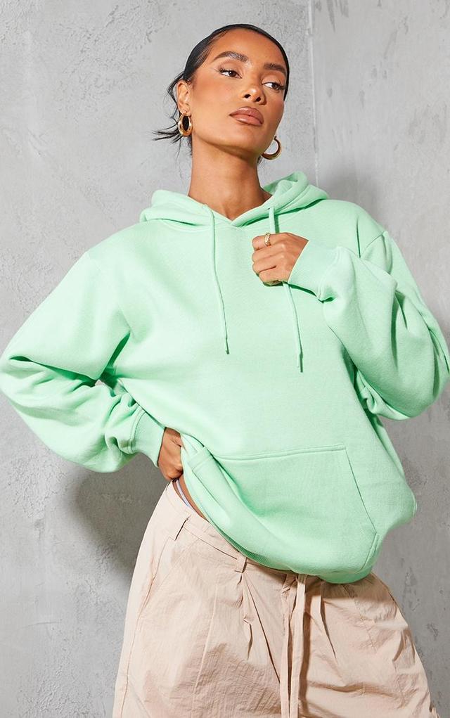 Green Oversized Fit Sweat Hoodie Product Image