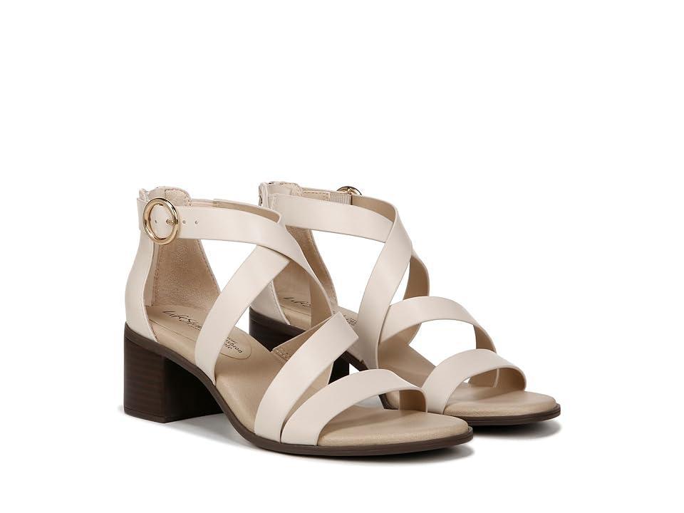 LifeStride Heritage Womens Strappy Sandals Ivory Product Image