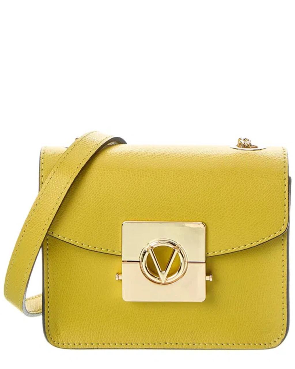 Bijou Leather Crossbody In Yellow Product Image