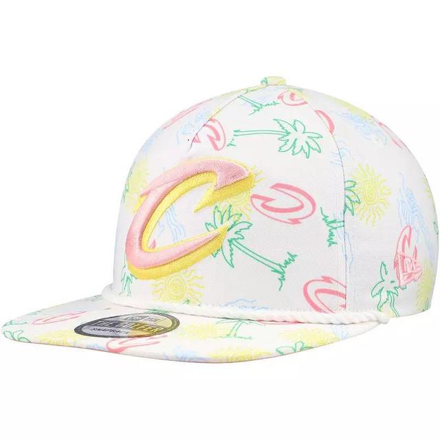 Mens New Era Cleveland Cavaliers Palm Trees and Waves Golfer Adjustable Hat Product Image