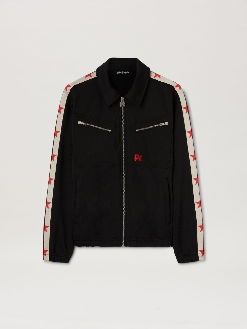 Track Jacket in black  - Palm Angels® Official  Product Image