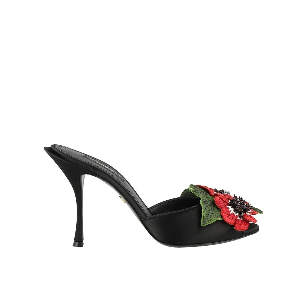 DOLCE & GABBANA Keira Mule Sandals In Black Product Image