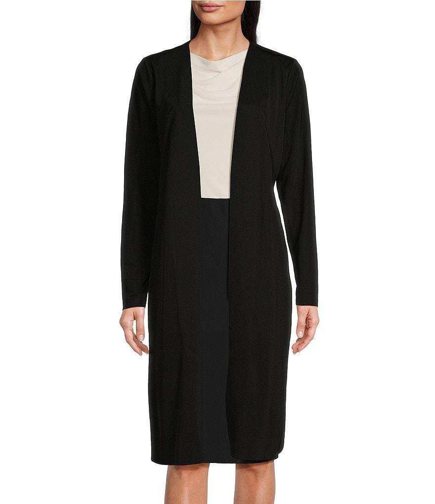 Donna Karan Tie Waist Long Sleeve Cardigan Product Image