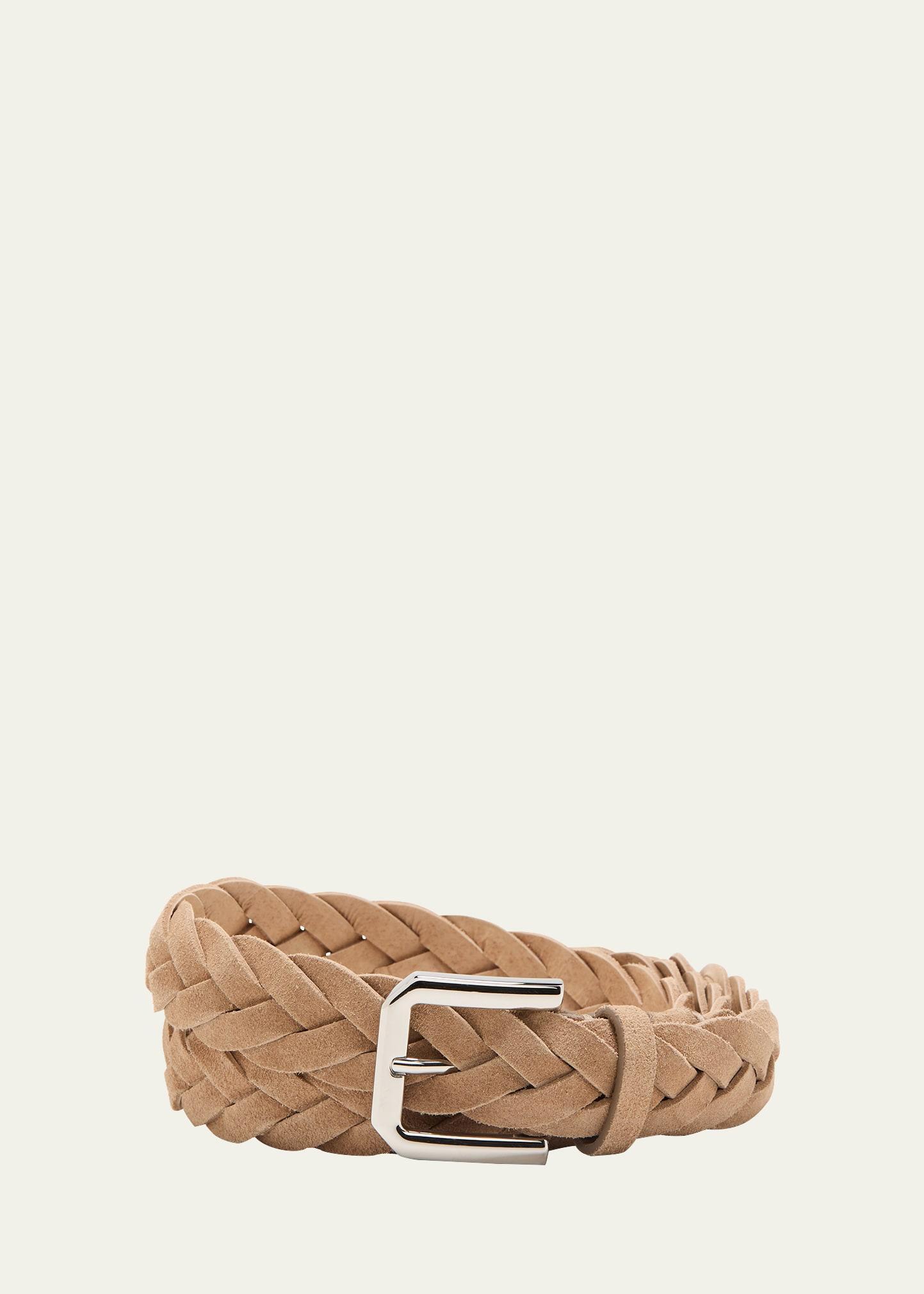 Mens Braided Suede Belt Product Image