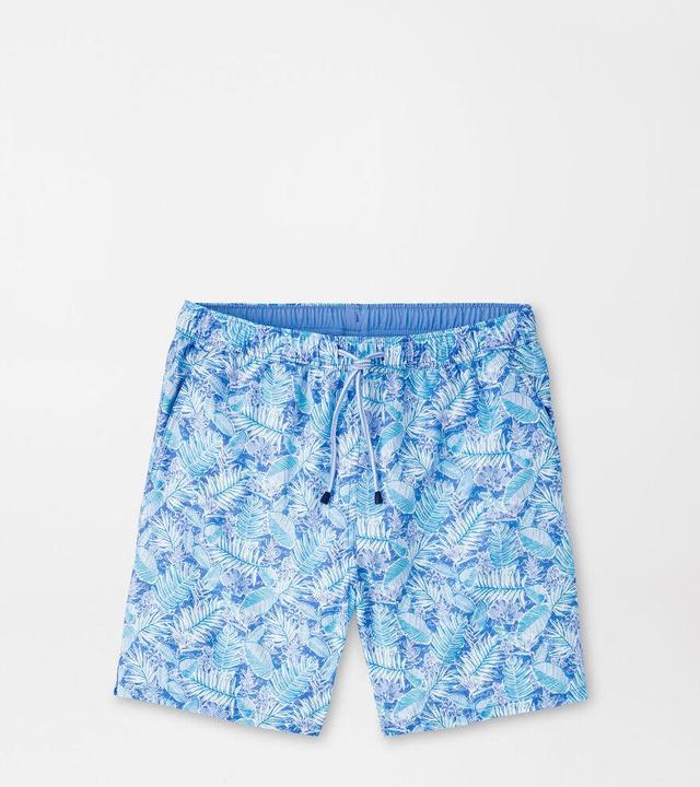 Peter Millar Mens Grace Bay Botanical Swim Trunk | Color: Seaglass | Size: XXL Product Image