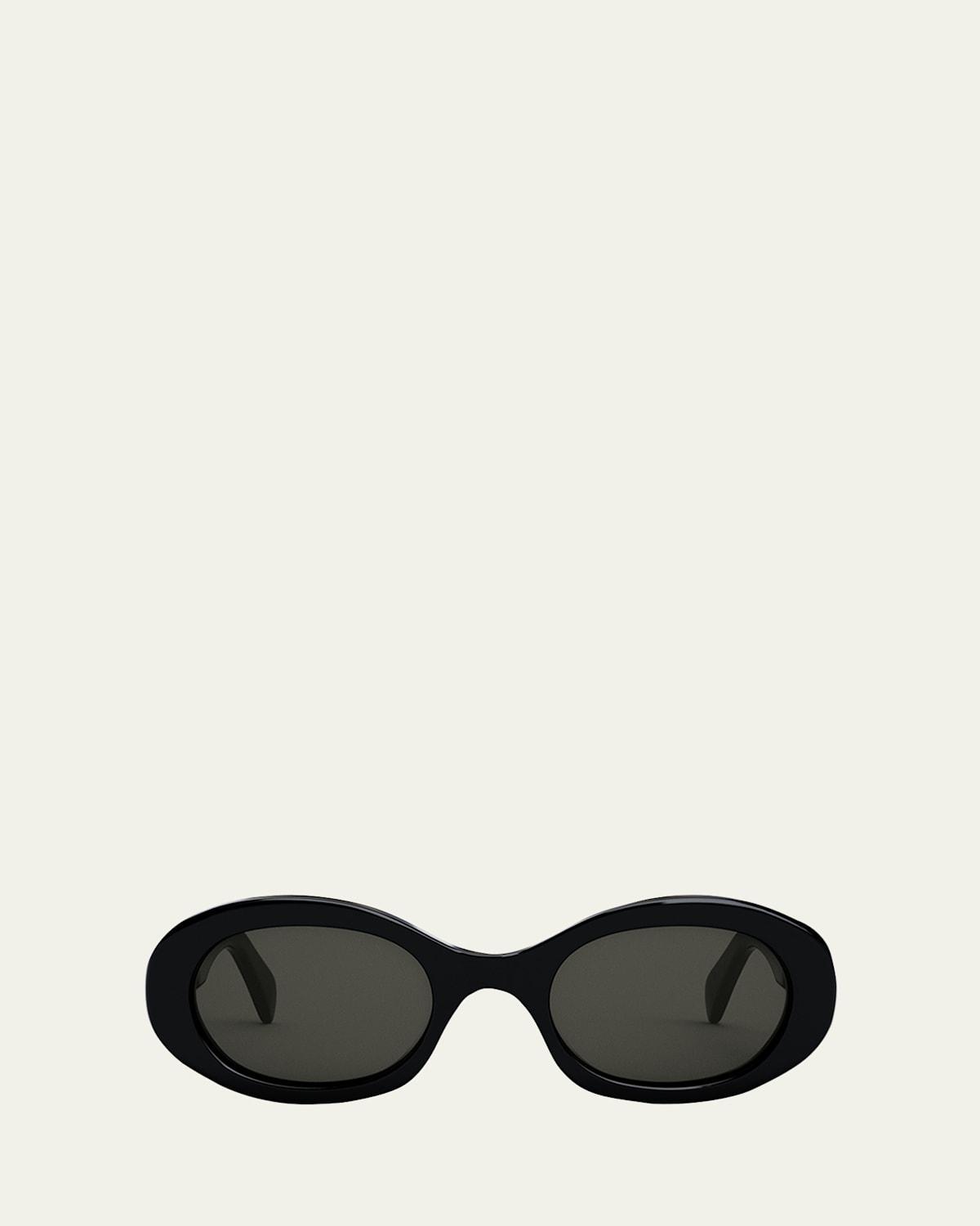 Triomphe Logo Oval Acetate Sunglasses Product Image