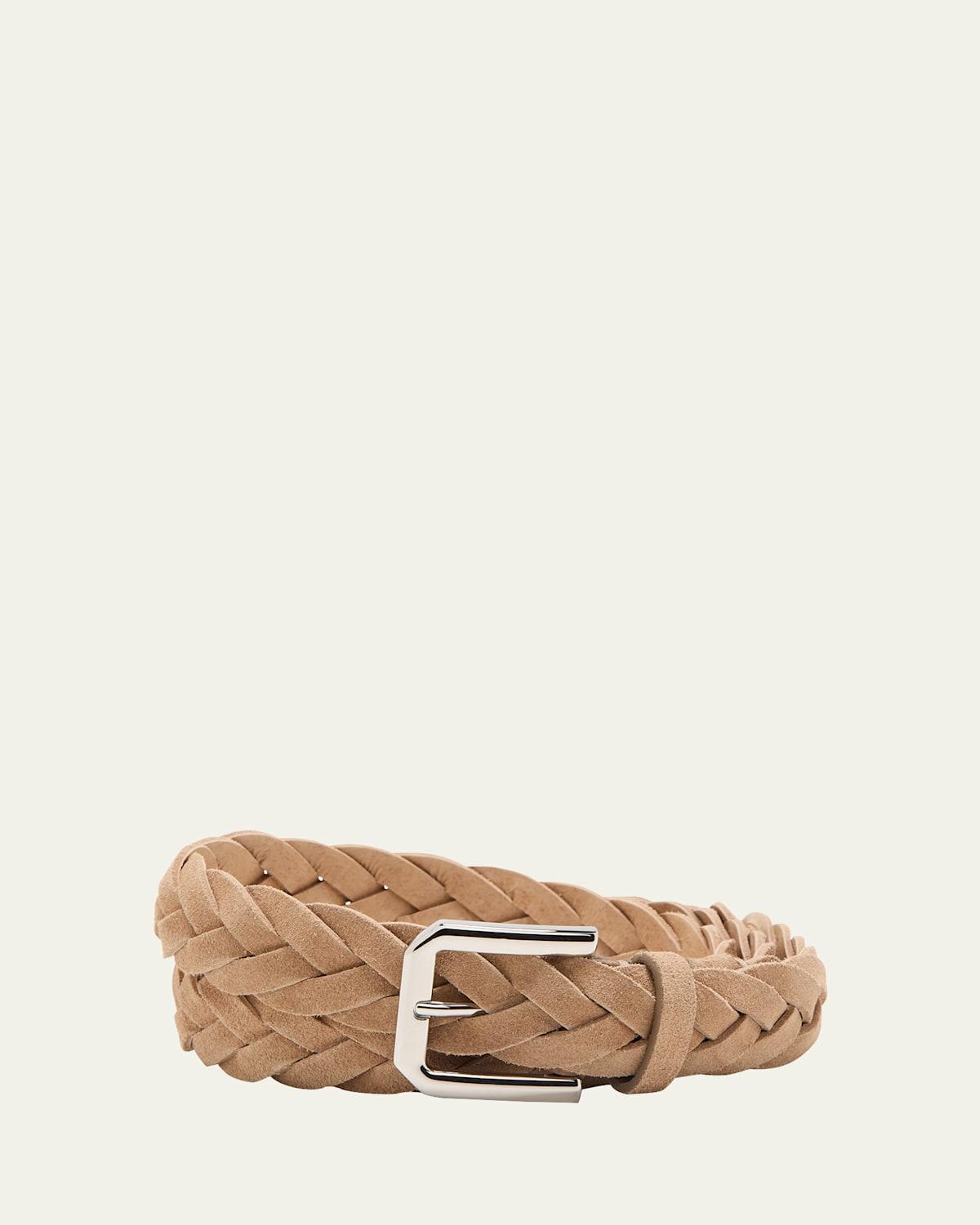 Mens Braided Suede Belt Product Image