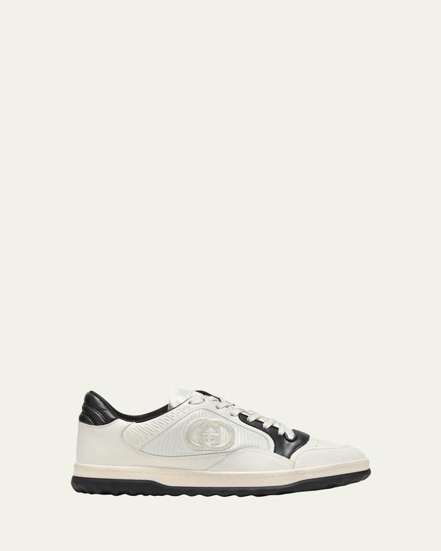 Bicolor Leather Low-Top Sneakers Product Image