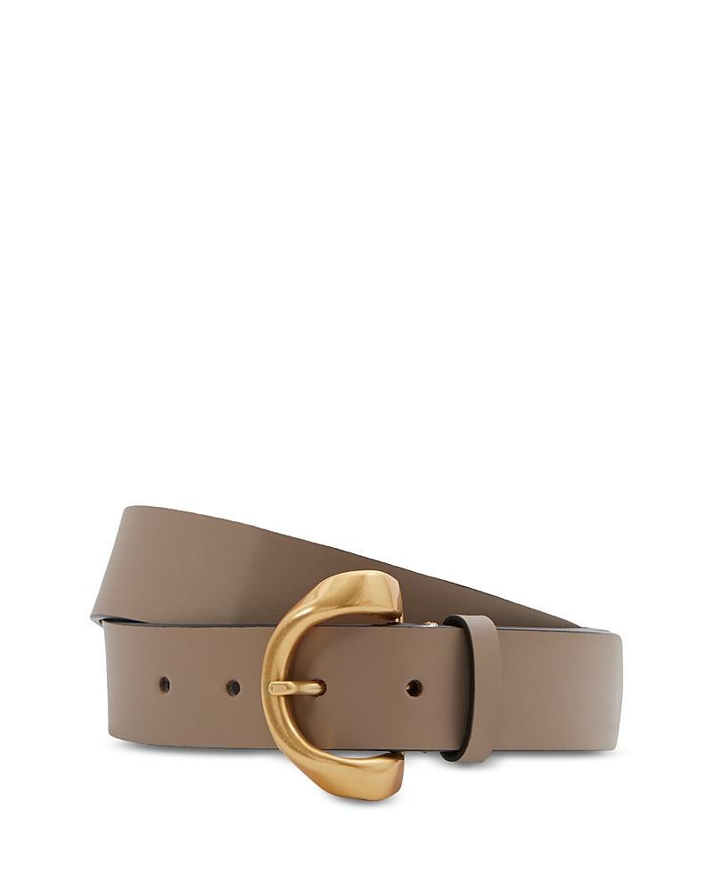 Reiss Womens Indie Twisted Buckle Leather Belt Product Image