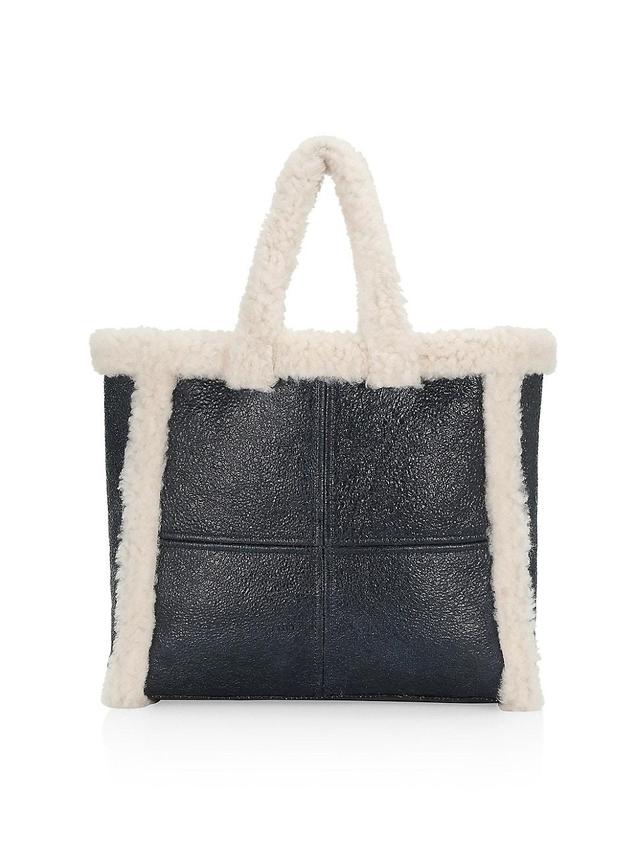 Womens Shearling Tote Bag Product Image