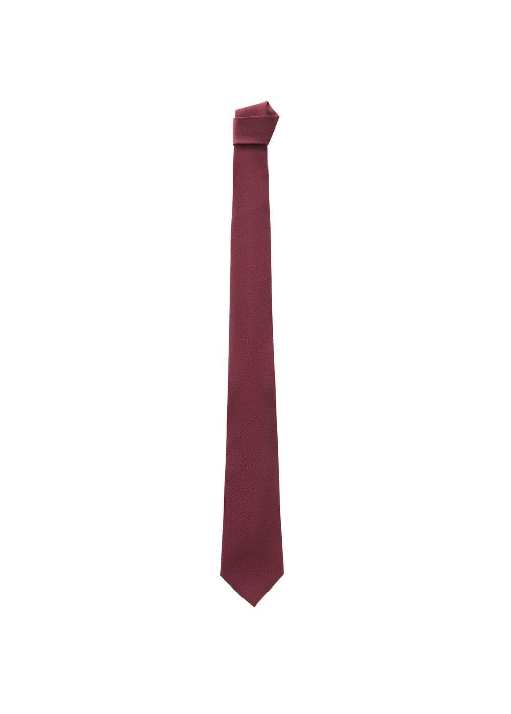 MANGO MAN - Structured cotton tie - One size - Men Product Image