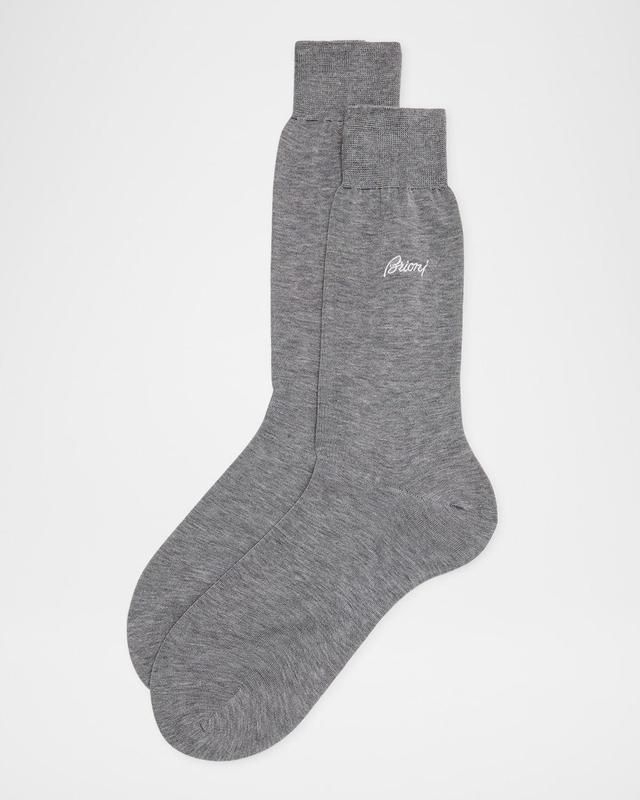 Mens Solid Crew Socks Product Image