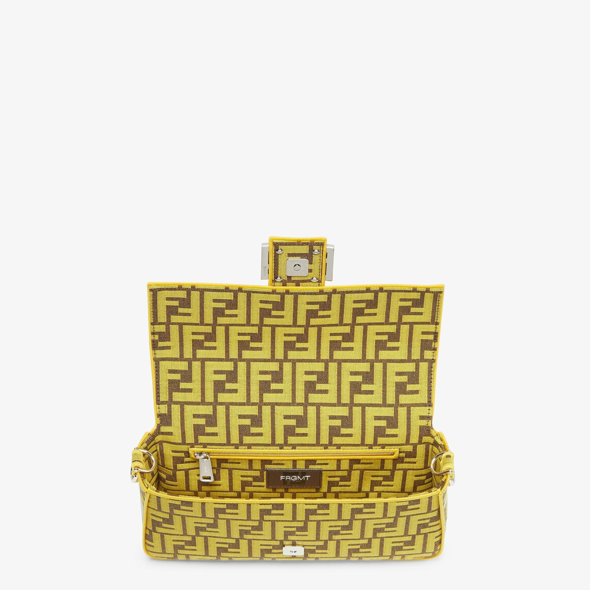 BaguetteFendi x FRGMT yellow FF fabric bag Product Image