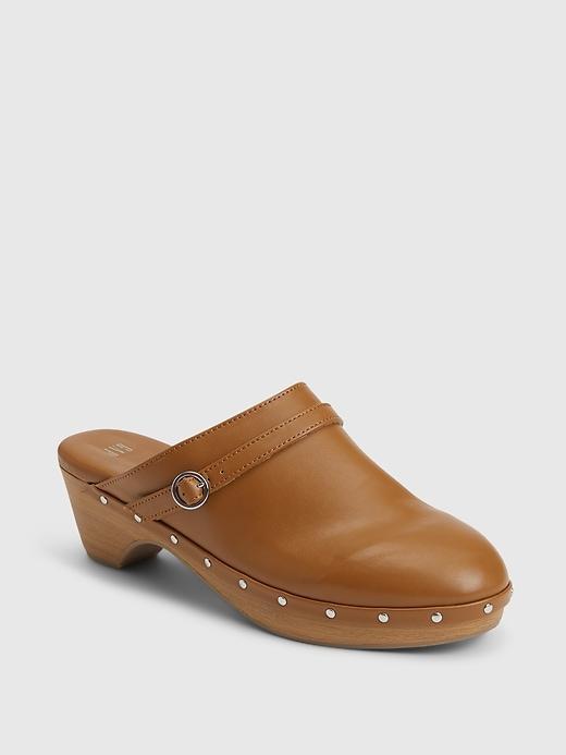 Faux-Leather Clogs Product Image