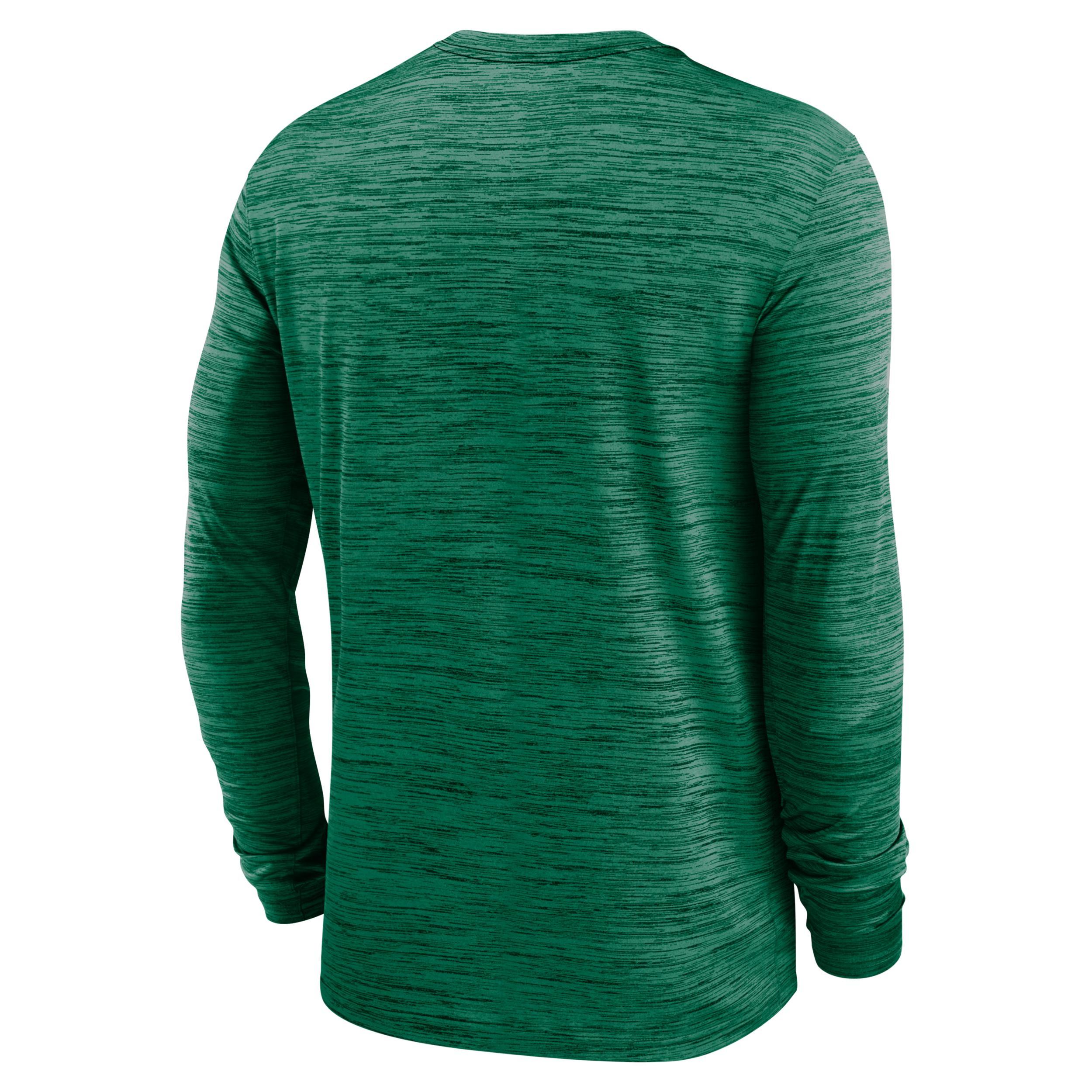 Nike Mens Green Oregon Ducks 2024 Sideline Velocity Performance Long Sleeve T-Shirt Product Image