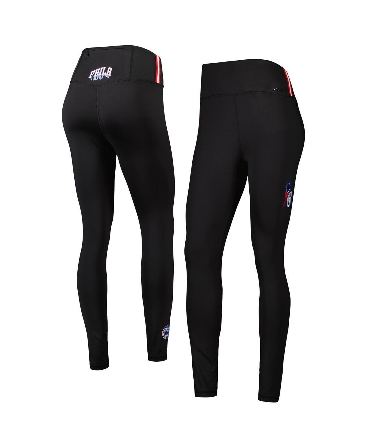 Womens Pro Standard Black Philadelphia 76ers Classics Lux Leggings Product Image