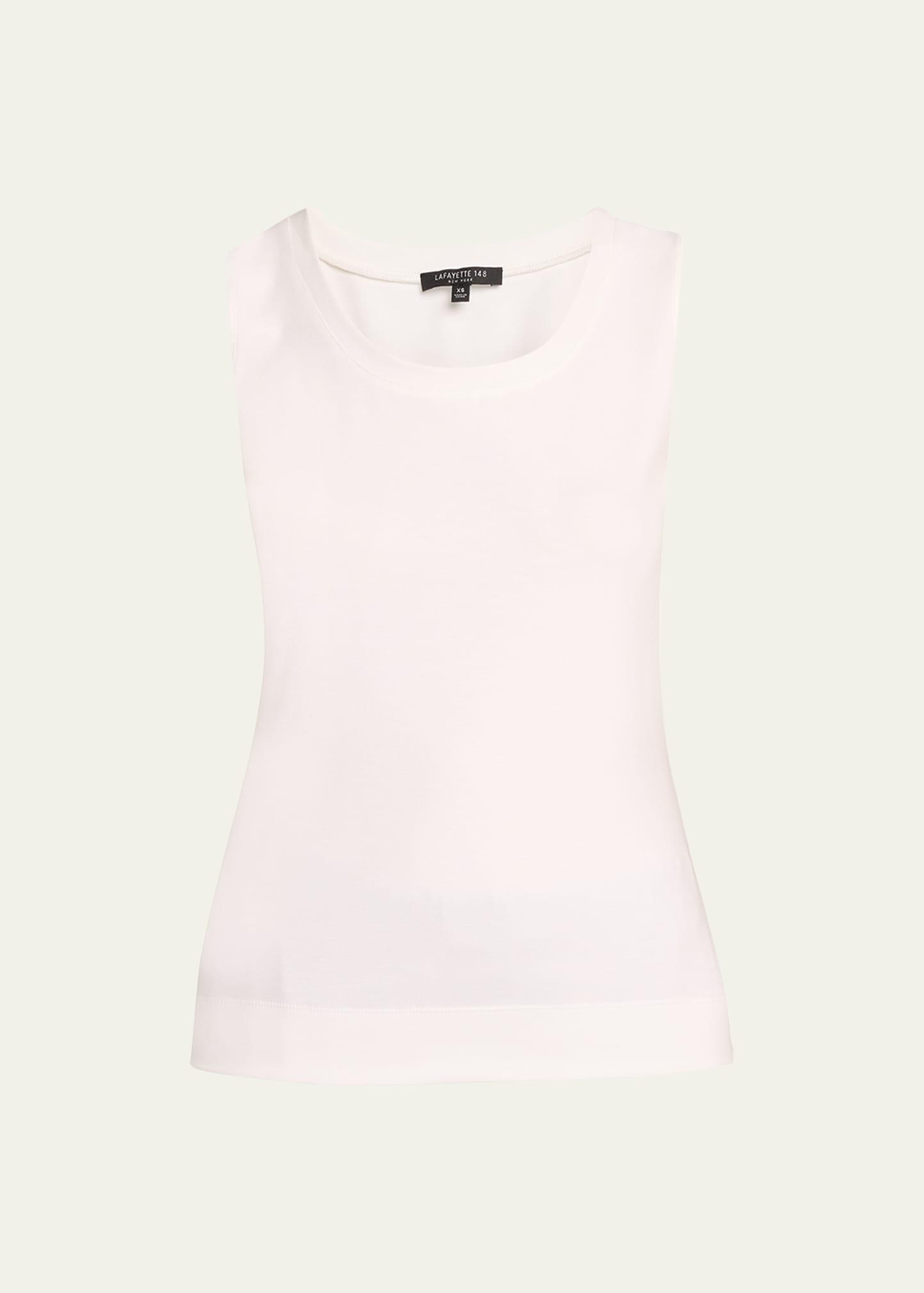 Lafayette 148 New York Cotton Ribbed Tank Product Image