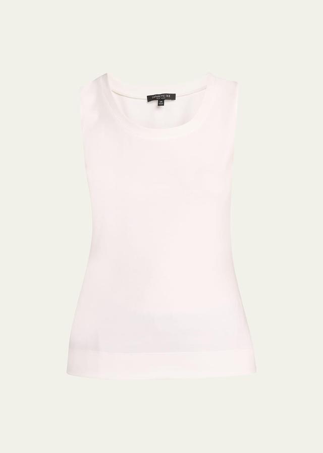 Lafayette 148 New York Stretch Swiss Cotton Rib Tank Product Image