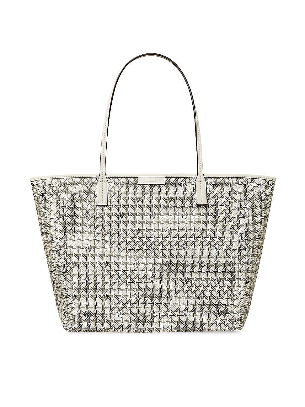 Womens Ever-Ready Basketweave Print Tote Bag Product Image