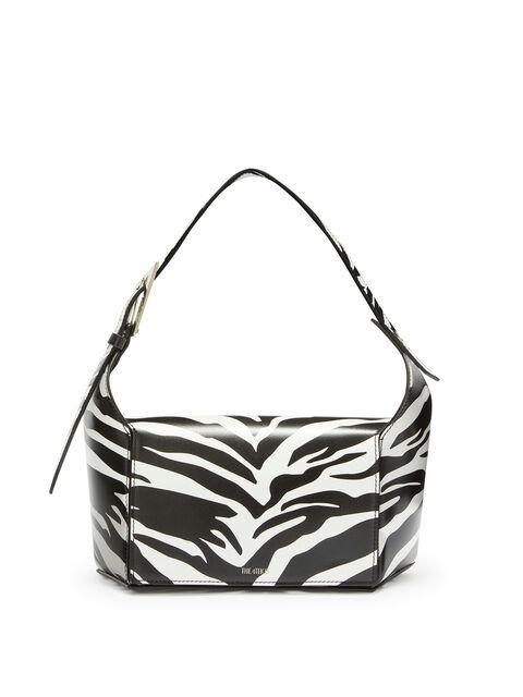 ''7/7'' black and white shoulder bag Product Image