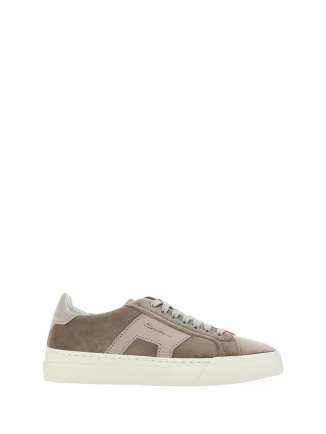 SANTONI Sneakers In Beige Product Image