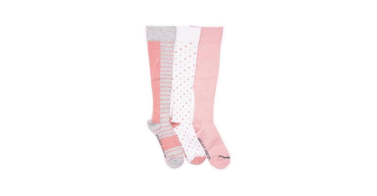 Muk Luks Womens 3 Pack Cotton Compression Knee-High Socks Product Image