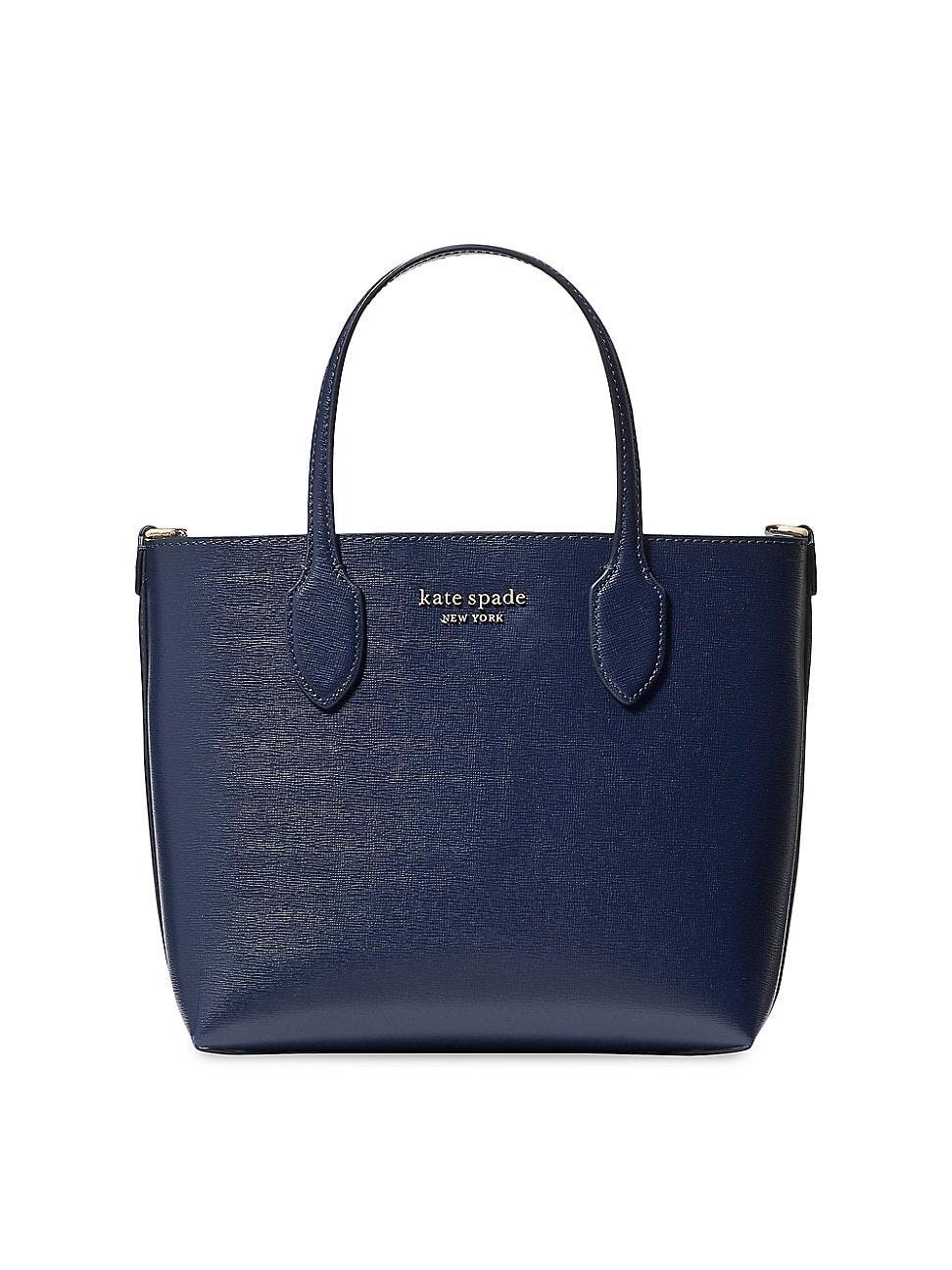 Womens Medium Bleecker Saffiano Leather Crossbody Tote Bag Product Image