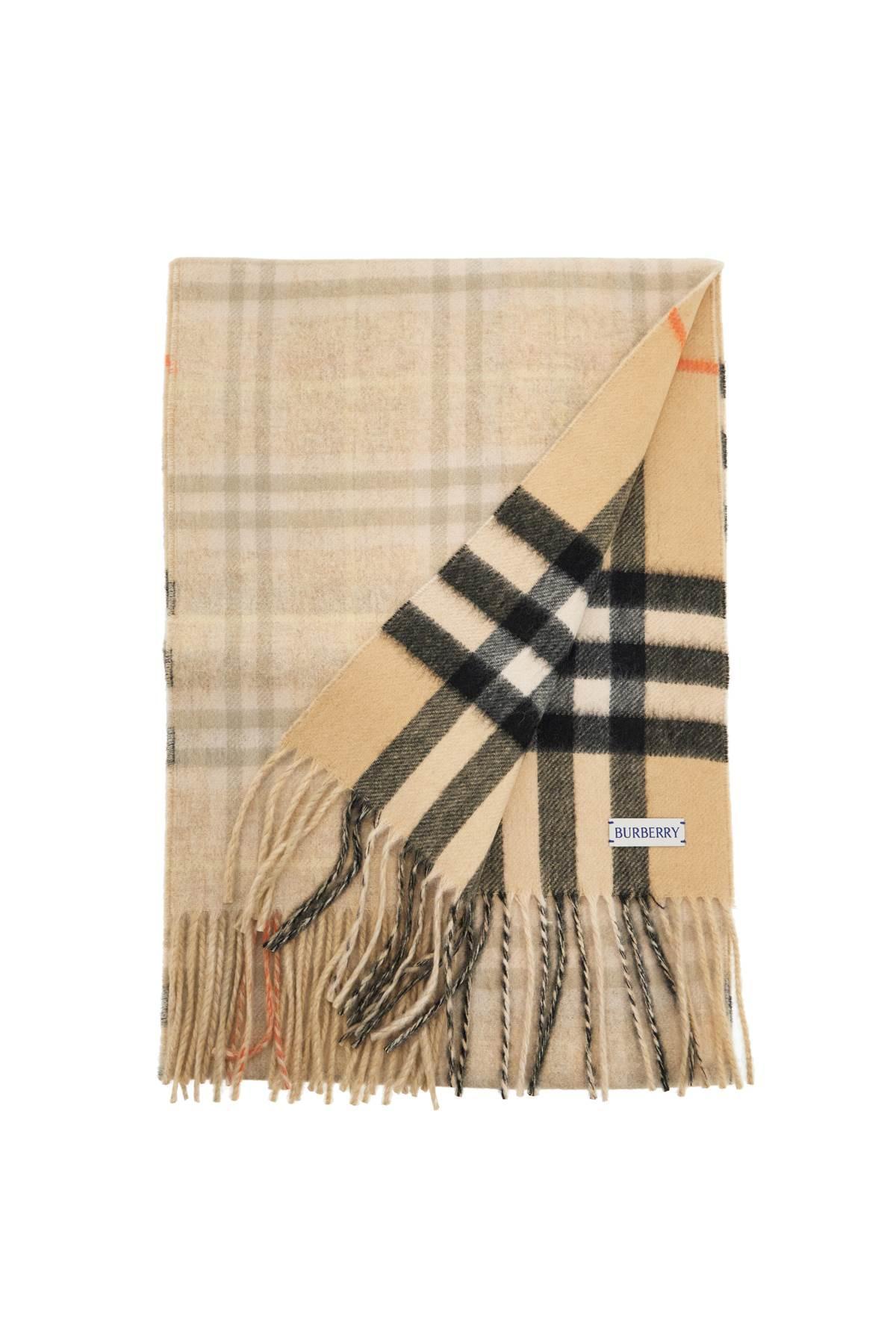 BURBERRY Check Reversible Cashmere Scarf In Neutral Product Image