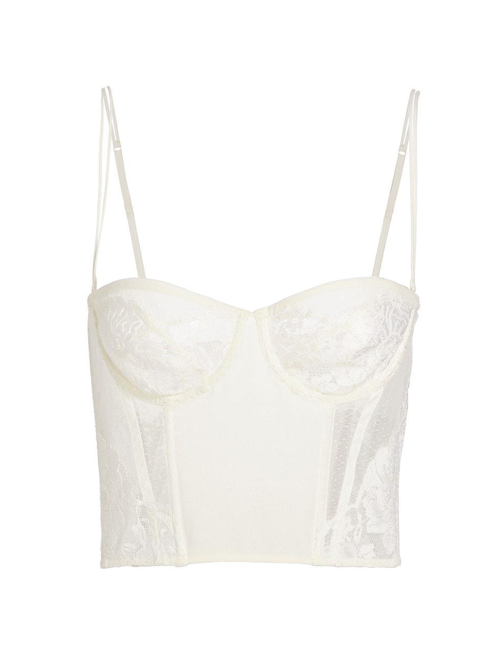 Womens Endless Lace-Paneled Bra Top Product Image