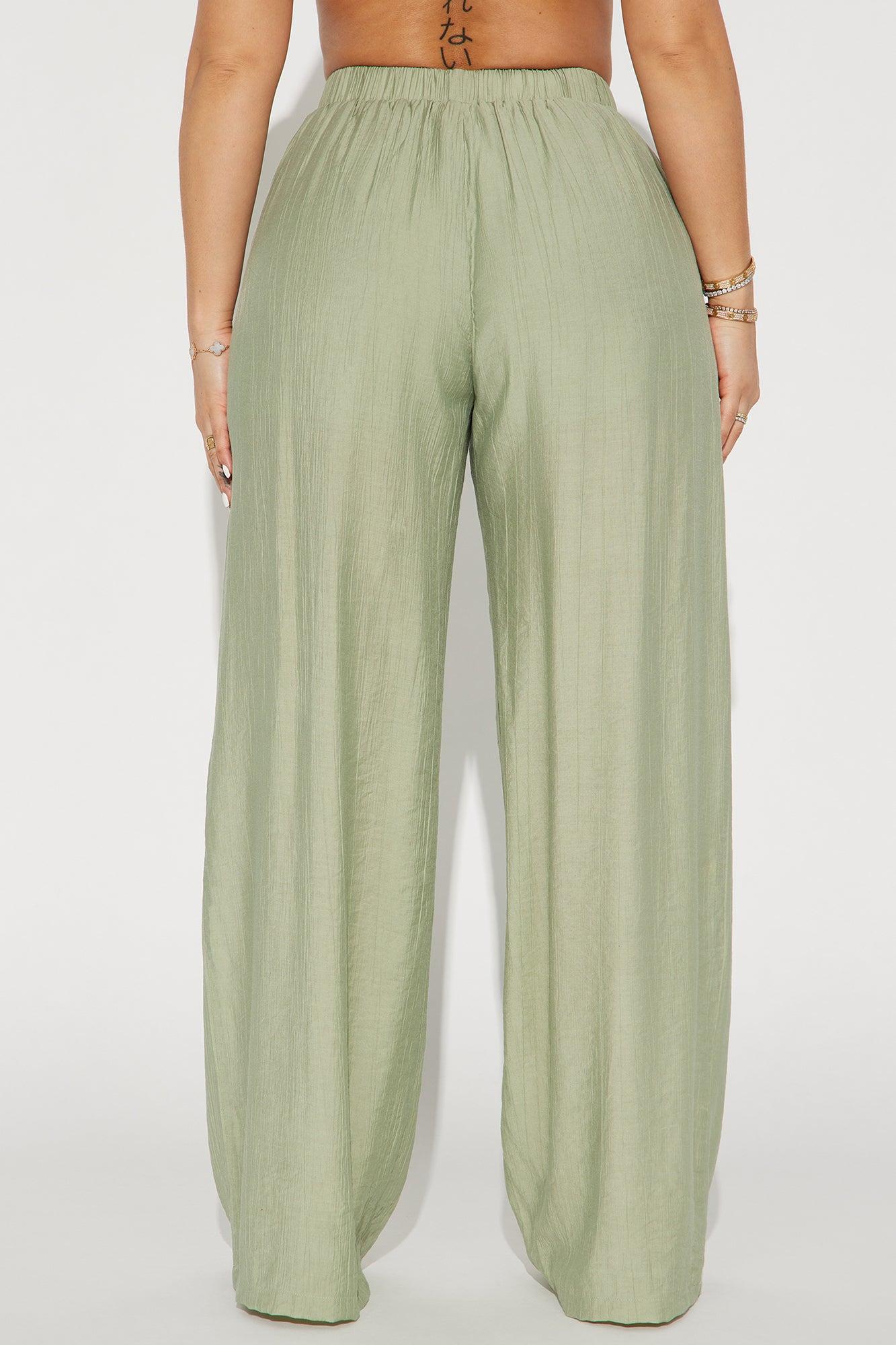 On Tropic Time Wide Leg Pant - Sage Product Image