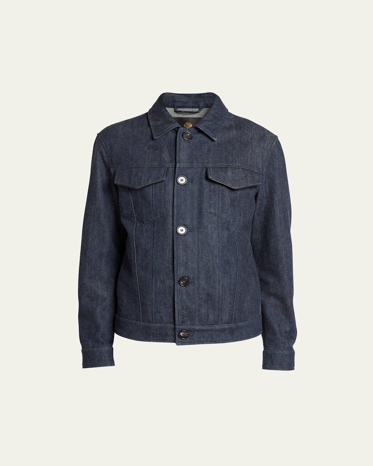 Mens Nieve Denim Trucker Jacket Product Image