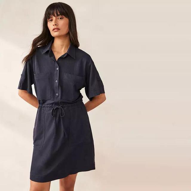 Womens NEXT Utility Dress Blue Product Image