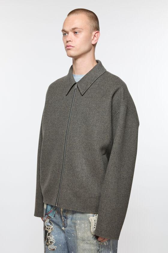 Wool zipper jacket Product Image