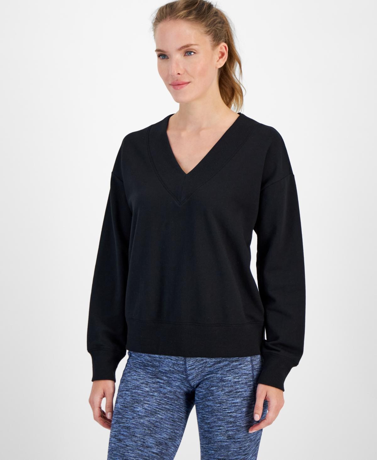 Id Ideology Womens Fleece V-Neck Sweatshirt, Created for Macys Product Image