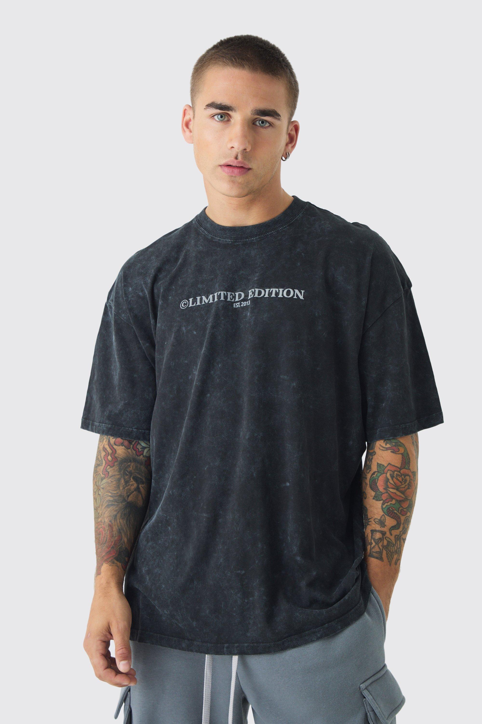 Oversized Limited Edition Wash T-shirt | boohooMAN USA Product Image